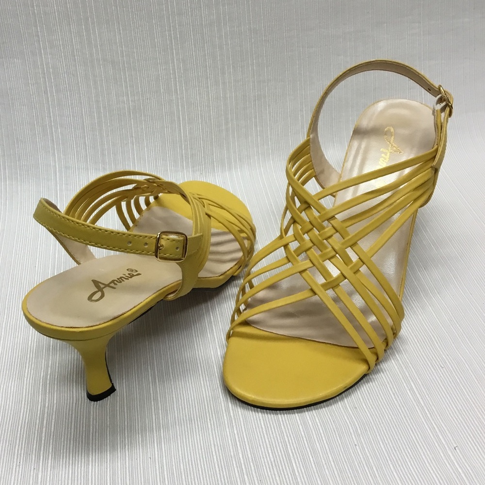 Annie Exciting Yellow Heels - Picture 2 of 7